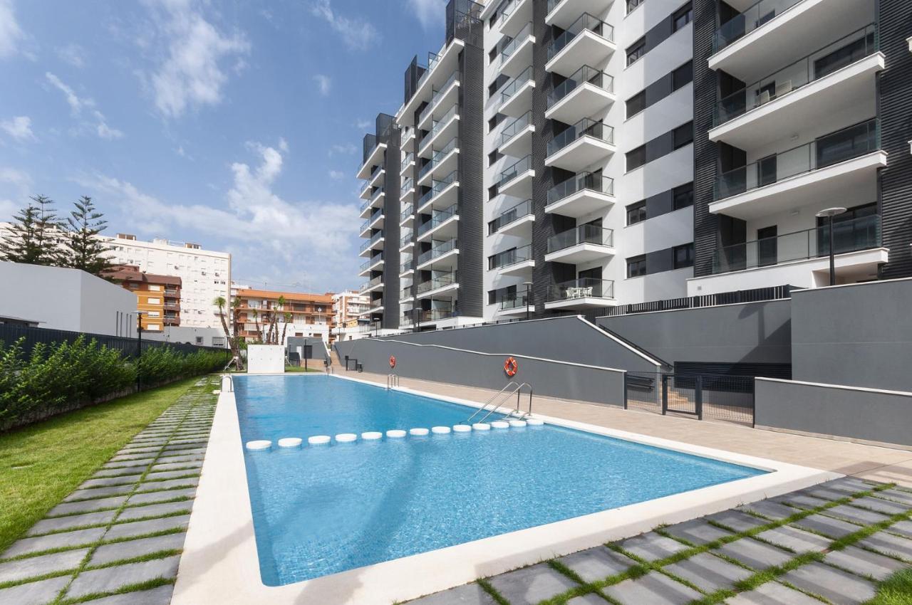 Ag Residencial El Alamo Apartment Playa de Gandia Luaran gambar